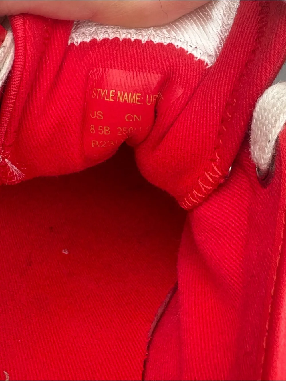 kate spade Red Platform Lace-Up Sneakers with White Sole
